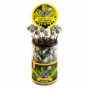 Cannabis blueberry haze lollipop
